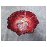 9' IMPERIAL SLAG GLASS BOWL