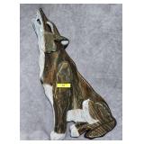 18' CARVED WOOD WOLF PLAQUE