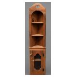 PINE 3-TIER CORNER CUPBOARD