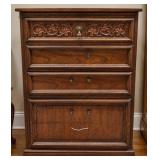 5-DRAWER MAHOGANY MID CENTURY CHEST