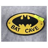 6' CAST IRON BAT CAVE SIGN