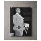 26' X 40' LOUIS ARMSTRONG PRINT ON CANVAS