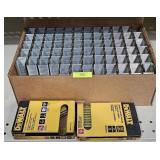 3- BOXES OF 16 & 18 GA. DEWALT & SENCO STAPLES