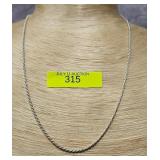 18' STERLING SILVER ROPE NECKLACE