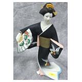 14' HAKATA BISQUE GEISHA FIGURE