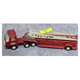 10.5' TONKA STAMP METAL LADDER TRUCK