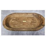 21.5' WOODEN DOUGH BOWL
