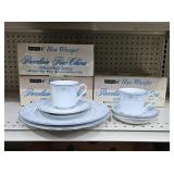 12- PC. LOT OF SHEFFIELD BLUE WHISPER CHINA