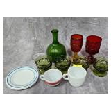 LOT OF ASST. VINTAGE GLASSES