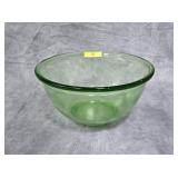 9' HAZEL ATLAS VASELINE GLASS BOWL