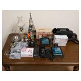 LOT W/ CAMERA, OIL LAMP, DRONE & MORE