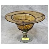 8' MURANO ART GLASS COMPOTE