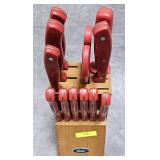 12- PC. OSTER CUTLERY SET W/ BLOCK
