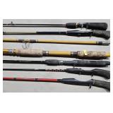 LOT OF 6- ASST. FISHING RODS