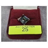 STERLING SILVER ~2.5CT MYSTIC TOPAZ RING, SZ-7