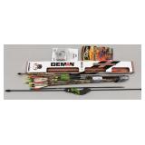 LOT OF ARROWS W/ LONG BOWS