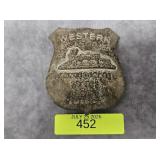 WESTERN ATLANTIC 'CSA' METAL BADGE