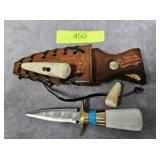 3' CUSTOM DAGGER W/ SHEATH