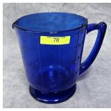 6' COBALT GLASS 1-QT. MEASURING CUP