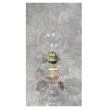 VINTAGE GLASS OIL LAMP