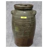4-GALLON SOUTHERN STONEWARE CHURN