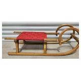 40' VINTAGE WOODEN SLED