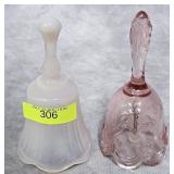 2- FENTON GLASS 4' BELLS