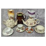 LOT OF ASST. TEAPOTS, POTTERY, CERAMICS & MORE