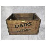 VINTAGE DAD'S DRAFT ROOT BEER WOODEN BOX