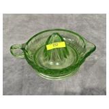 8' VINTAGE VASELINE GLASS JUICER