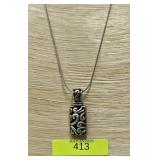 16' STERLING SILVER NECKLACE, 13.5 GRAMS