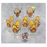 8- ASST. VINTAGE YOSEMITE SAM GLASSES