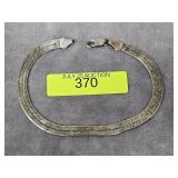 7' STERLING SILVER HERRINGBONE BRACELET