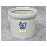 NO. 4 KEYSTONE POTTERY CROCK