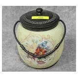 7' 19TH CENTURY MT. WASHINGTON STYLE BISCUIT JAR