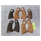 LOT OF 3- ASST. COLT MFG. WOODEN REVOLVER GRIPS
