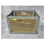 VINTAGE UNITED DAIRIES WOODEN MILK CRATE