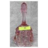 7' FENTON GLASS CRANBERRY BELL