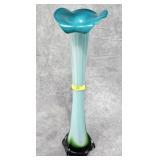 15' ART GLASS JIP VASE