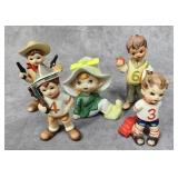 5- PC. LOT OF ASST. LEFTON CHINA FIGURES