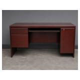 MAHOGANY MID CENTURY STYLE OFFICE DESK