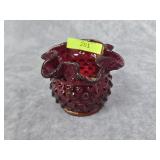 3' FENTON GLASS HOBNAIL VASE