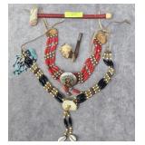 NATIVE AMERICAN JEWELRY & PIPE LOT