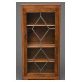 OAK 3-SHELF DISPLAY CABINET