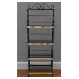 4-TIER WROUGHT IRON BAKER'S RACK