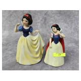 PAIR OF SNOW WHITE FIGURES & WIND UPS