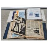2- BINDERS OF ASST. MAGAZINES & GERMAN EPHEMERA