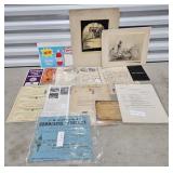 LOT OF ASST. VINTAGE EPHEMERA