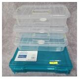 4- SIMPLY TIDY PLASTIC STORAGE BOXES