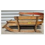 29' VINTAGE WOODEN SLED